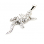 Les Tr&eacute;sors De Lily [I9828] - Pendentif Argent 'Salamandre Sublime'