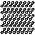 Plėvelės klipai &scaron;iltnamio efektą sukeliantys &scaron;iltnamiai Plastikiniai Juoda Balta 40/50/100vnt black 40pcs