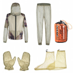 Lauko 3 dalių tinklinė nuo uodų atspari striukė Jungle Adventure Wild Fishing Striukė, apsauganti nuo uodų įkandimo, pir&scaron;tinės kelnės S/M