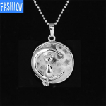 Paprastas temperamentas Lovely Moon Cat pakabukas karoliai whitecrystal