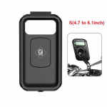 Vandeniui atsparus dėklas, dviratis, motociklas, telefono laikiklis, vairas, galinis vaizdas nuo 4,7 iki 6,8 colio; Mobiliojo telefono tvirtinimo krep&scaron;ys Motorolerio telefonas Mirror base S black