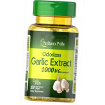 Bekvapiai česnakai, bekvapiai česnakai 1000, Puritan's Pride 250 gelio dangteliai (71367011) 100softgels