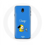 Coque pour Samsung Galaxy J5 2017 Bangtan BTS BT21 Chimmy Jimin Fond Bleu