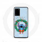 Coque pour Samsung Galaxy S11 Plus Stitch neige joyeux No&euml;l bleu