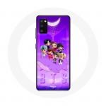 Coque pour Samsung Galaxy A41 BTS TinyTAN Animation Affiche RM Jin Suga J-Hope Jimin Jungkook Et V Z