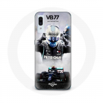 Coque pour Samsung Galaxy A20e Formule 1 Valtteri Bottas pilote de course F1 Noir