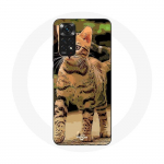 Coque pour Xiaomi Redmi Note 11 4G Bengal Race de chats dessin Anim&eacute;