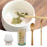 Japoni&scaron;kas &bdquo;Matcha&ldquo; rinkinio arbatos ceremonijos keramikos ir bambuko dovanų įrankis, užbaigtas arbatos vakarėlis