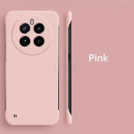 Berėmės plonos odos matinės odos kietas kompiuterio galinis dangtelis, skirtas &bdquo;Realme 12 Pro Plus&ldquo;, &bdquo;Realme12 Pro+ Plus 5G&ldquo;, saldainių spalvos, be rėmelio, smūgiams atsparus buferio apvalkalas. For Realme 12 Pro