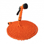25FT-150FT i&scaron;plečiama sodo žarna vandens žarnos teleskopinis vamzdis su 7 režimų pur&scaron;kimo pistoletu automobilių sodui 25FT-7.5M Extended oranžinė