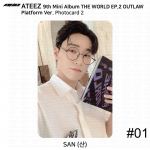 ATEEZ 9-asis mini albumas THE WORLD EP.2 OUTLW Platform Ver Official Photocard 1 2 3 San - Photocard2 #1