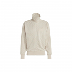 Adidas Originals Trefoil Pilno Spaudinio Logotipo Siuvinėtas Užtrauktuku Standus Apykaklės Striukė Vyri&scaron;ka Striukė Smėlio spalvos HZ4154 XL