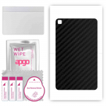 apgo Protective Skin Sticker for the back compatible with Samsung Galaxy Tab S6 WiFi SM-P613, Wrap Film, Foil, Vinyl - Pattern Carbon Black