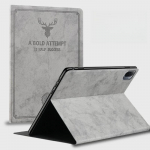 Dėklas, skirtas Huawei MediaPad T5 T8 C3 T10 Funda Slim retro sulankstomas atverčiamas stovas PU odinis i&scaron;manusis dangtelis, skirtas Matepad SE M2 M3 M5 M6 dėklui Mediapad M5 lite 10 pilka spalva