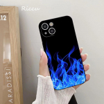 Meninis Liepsnos Telefono Dėklas Iphone 14 11 12 Pro 8 7 14 Plus X Pro MAX 13 MINI XR X XS SE 2020 Mink&scaron;ti Telefono Dėklai iphone XR