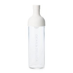 Dean and DeLuca Filtruojamas butelis Baltas 750 ml Stiklas &Scaron;alto ruo&scaron;imo kava Arbata Kar&scaron;čiui atsparus stiklas Pagaminta Japonijoje 22 x 10 x 22 cm white