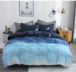 Skalbta medvilninė lova keturių dalių patalynė antklodės užvalkalas 1.8 meters four-piece set