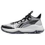 Li Ning Combat Low Smūgio Absorbcija Neslystantys Atsparūs Dėvėjimuisi Krep&scaron;inio Bateliai Vyrams Kedai Juodi Balti ABPR027-3 43