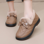 Moteri&scaron;ki medvilniniai batai su vienu pedalu, vandeniui atsparus mink&scaron;tas padas, neslystantis universalus &bdquo;Doudou&ldquo; batai aksominiai, madingi ir patogūs medvilniniai batai