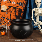 Plastikinė Helovino dekoracija Rūkas Dūmai Migla Kaukolės stiklainis Vakarėlio rekvizitas Raganos statinės Helovino katilas