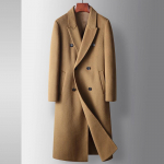 Vyri&scaron;kas Palto Rudens ir Žiemos Ilgas Vilnonis Dvigubo Krūtinės Trench Coat Jaunimo Verslo Dvigusis &Scaron;iltas Laisvalaikio &Scaron;varkas 170 kupranugaris