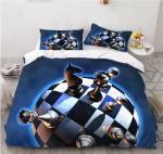 Tarptautinių &scaron;achmatų antklodės užvalkalų rinkinys Juodas Baltas Languotas &Scaron;achmatų lentos Antklodės užvalkalas Varžybų Žaidimas Vaikams Paaugliams Patalių Rinkinys EU Single135x200cm