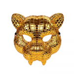 20CM VIP Kliento Svečio Boso Kaukė Auksinė Boso Leopardo Helovino Tigro Suaugusiųjų Vakarėlio Rekvizito Kaukė Vyrui Cosplay Kriauklė auksinė