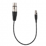 Mini XLR 3 kontaktų moteri&scaron;ka į XLR 3 kontaktų moteri&scaron;ka garso kabelis kameromsSLR standartinė mikrofono jungtis
