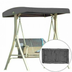 Lauko pakaitinis sūpynių sėdynės stogelis, 3 vietų dydžiai, kiemo ir sodo hamako uždangalas, atsparus vandeniui ir lietui