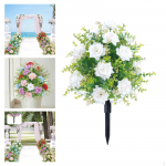 Artificial Commemorative Flower with A False Stake -based Plant at The Table of Red