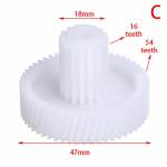 Mėsmalės plastikinės pavaros keitimo S/M/L pavara buitinės mėsmalės remonto daliai C
