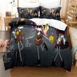 3D spausdinimas Murder Drones patalynės komplektas berniukams mergaitėms viengulis karali&scaron;ko dydžio pilnas dydis antklodės užvalkalas pagalvės užvalkalas lova suaugusiųjų mada namų tekstilė EU Single135x200cm