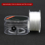100/80/75M stiprus elastingas karoliukų virvelis apyrankėms, tempiamas siūlas, karoliai, &bdquo;pasidaryk pats&ldquo; papuo&scaron;alų gamybos virvelių linija 1.0MM