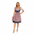 Oktoberfest Bavarijos tradicinio festivalio vakarėlio moteri&scaron;ki drabužiai, alaus drabužiai, etninio stiliaus drabužių komplektas languotas sijonas XL