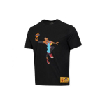 Nike Space Jam 2 LeBron James Animacinis spaudinys Sportiniai mar&scaron;kinėliai trumpomis rankovėmis Vyri&scaron;ki vir&scaron;utiniai drabužiai Juodi DH3832-010 M