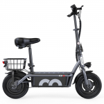 iScooter F3 10'' Elektrinis paspirtukas 1000W 48V/13Ah 45KM/H Sulankstomas Lengvas su Sėdyne ir Kre&scaron;iu Suaugusiųjų Pirkinių Paspirtukas 1000W&mdash;&mdash;F3 pilka spalva