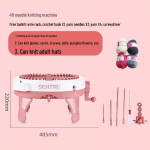 Rankomis sukamas vaiki&scaron;kas mezgimo stakles kojinėms, &scaron;alikams ir megztiniams - žaislas namams ir darželiui