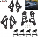 RASTP-Universal 5 colių 7 colių 10 colių aliuminio automobilio galinio sparno bagažinė Lenktynių galinis aptakas, kojos, tvirtinimo kron&scaron;teinai, automatinio spoilerio priedai 5 inch