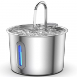 USB automatinis 2,2 l katės vandens fontanėlis su filtru Nerūdijančio plieno gyvūnėlių vandens dozatorius katėms ir &scaron;unims Gėrimui Skaidrus langelis