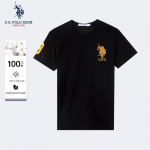 JAV. POLO ASSN.. Vyri&scaron;ki mar&scaron;kinėliai trumpomis rankovėmis i&scaron; grynos medvilnės XL