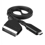 SCART į HDMI vaizdo keitiklio kabelio adapteris su 1080p 720p i&scaron;vestimi HD televizoriaus ekranui ir suderinamumu