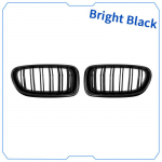 Auk&scaron;tos kokybės sidabrinis chromo rėmas, dvigubos juostelės, inksto grotelės, priekinės M spalvos lenktyninės grotelės, skirtos BMW 5 serijos F10 F11 520i 535i 530i 540i 2010-2017 black