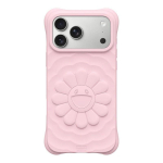 Takashi Murakami Saulėgrąžos telefono dėklas iPhone 17 Pro Max Skysto silikono smūgiams atsparus dangtelis iPhone 16 Pro white