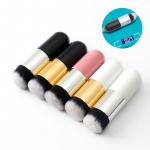 Little Fat Pier makiažo &scaron;epetėlis Beauty Tool Round Head Silver Foundation Brush BB Frost Brush auksas/juoda