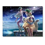 Deimantinis paveikslas 12 Zodiako deimantų siuvinėjimas Žvaigždėtas naktinis peizažas Siuvinėjimas kryželiu 20X30CM