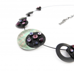 Les Tr&eacute;sors De Lily [J0474] - Collier Cr&eacute;ateur 'M&eacute;lusine' violet noir violetinė
