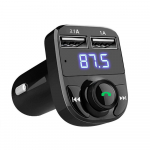 Belaidis Bluetooth laisvų rankų įrangos automobilinis rinkinys FM siųstuvas MP3 grotuvas Dvigubas USB įkroviklis