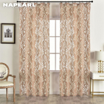 1 vnt. &bdquo;Napearl&ldquo; madinga ir universali Europos retro žakardo vienspalvė marlės užuolaida, skirta svetainės miegamojo namų dekoravimui W150 x L250
