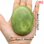 Green Jade Cold Rock Spa Stone natūralaus masažo akmens giliųjų audinių masažuoklis 6*8cm