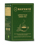 Žalioji arbata su citrina ir Tulsi (100 g), Lemon Tulsi žalioji arbata, Navvayd